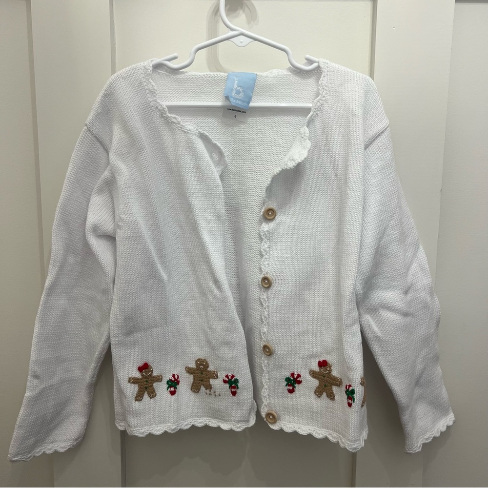 Bella Bliss Girls Gingerbread Cardigan